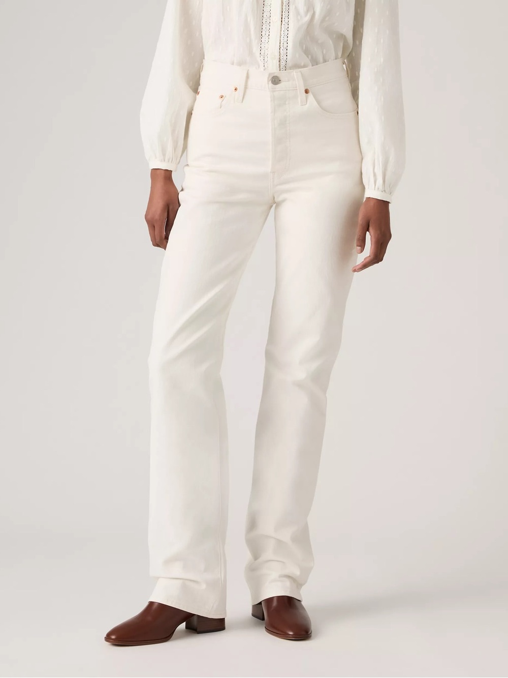 Levi’s Ribcage Straight Full Length Women's Jeans White